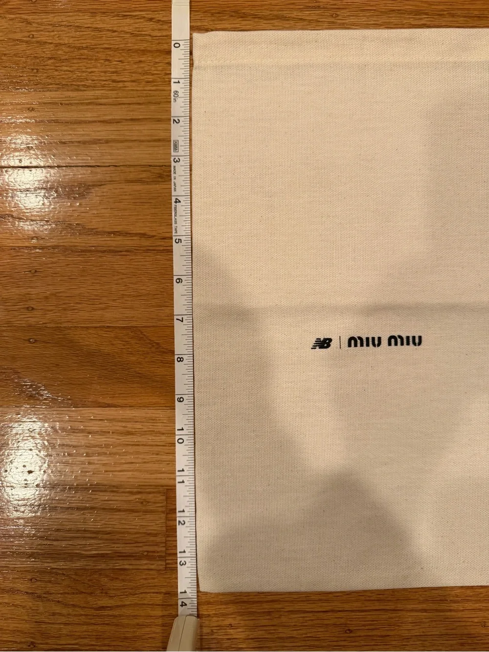 Miu Miu New Balance Collaboration Shoe Dust Bag